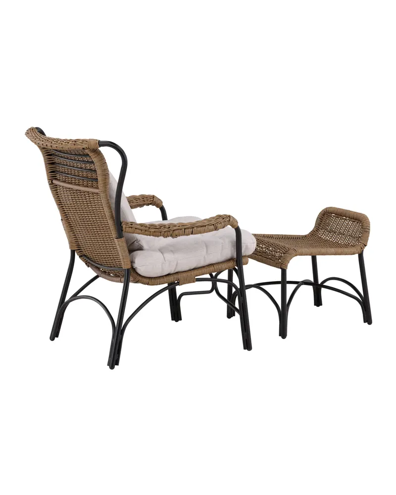 Loreto Outdoor-Loungesessel mit Hocker, Ansicht 13