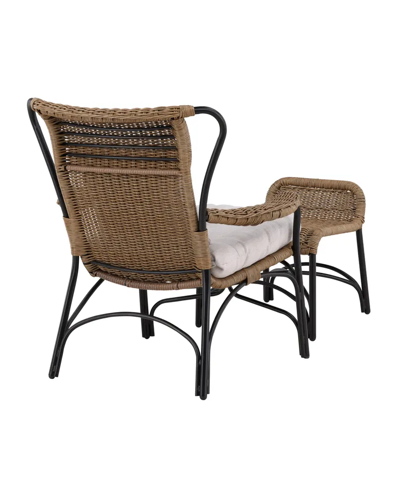 Loreto Outdoor-Loungesessel mit Hocker, Ansicht 5