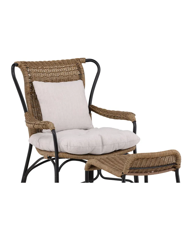 Loreto Outdoor-Loungesessel mit Hocker, Ansicht 7
