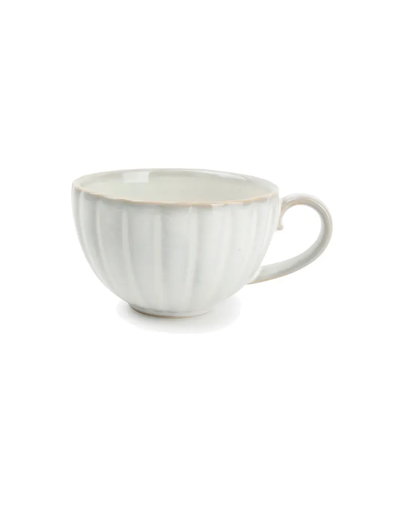 Lotus Tasse aus Porzellan mit reaktiver Glasur