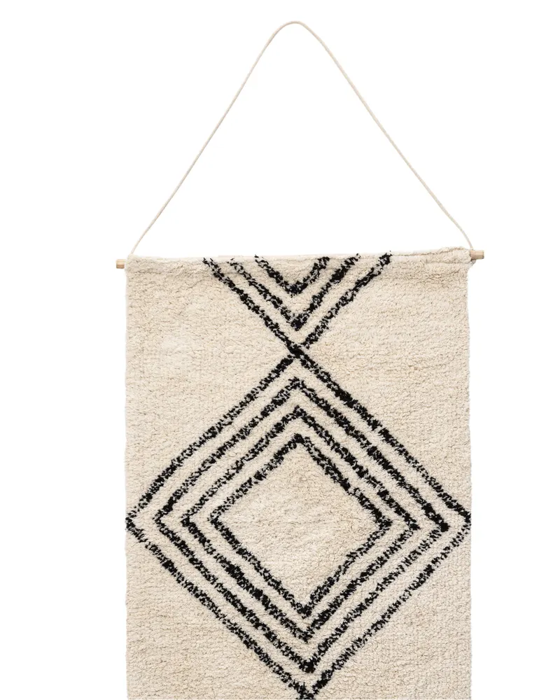 Love Wandbehang mit schwarzem Rautenmuster, Ansicht 2
