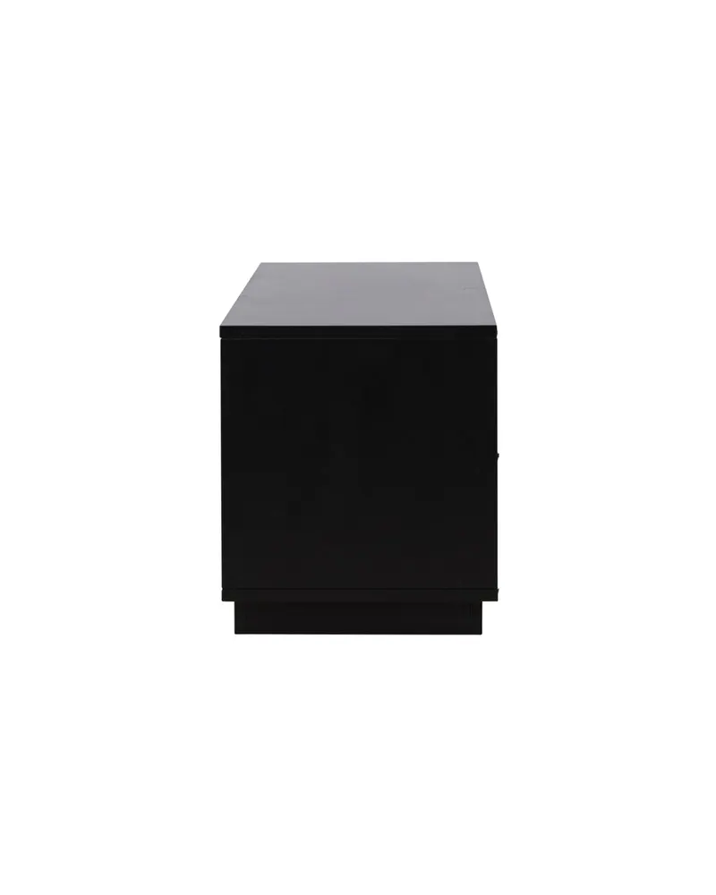 Lugo TV-Board mit Lamellengitter in Schwarz, Ansicht 8