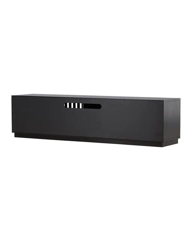 Lugo TV-Board mit Lamellengitter in Schwarz, Ansicht 11