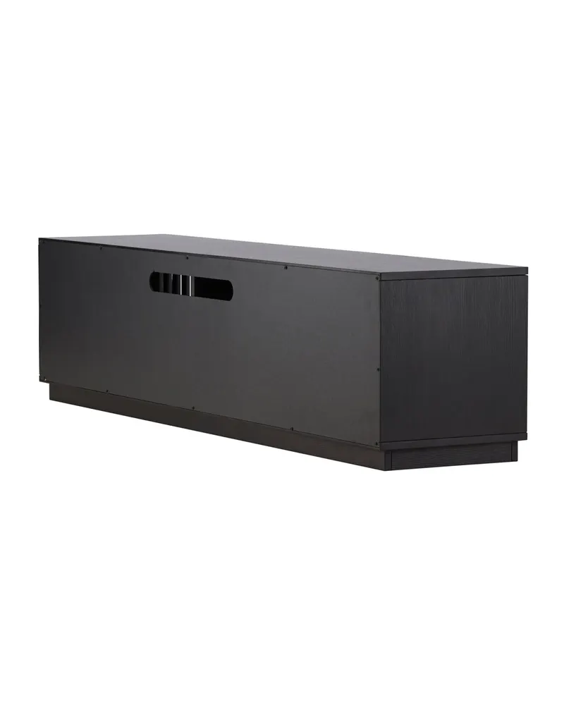 Lugo TV-Board mit Lamellengitter in Schwarz, Ansicht 12