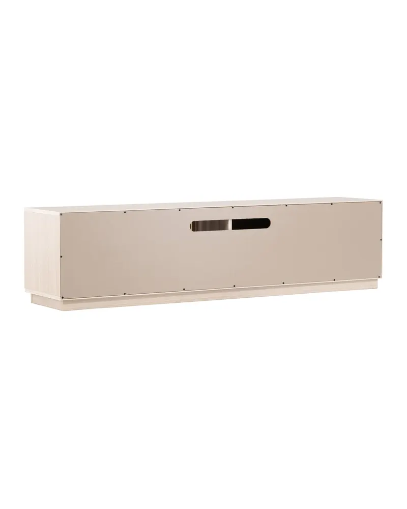 Lugo TV-Board mit Lamellengitter in Whitewash, Ansicht 6