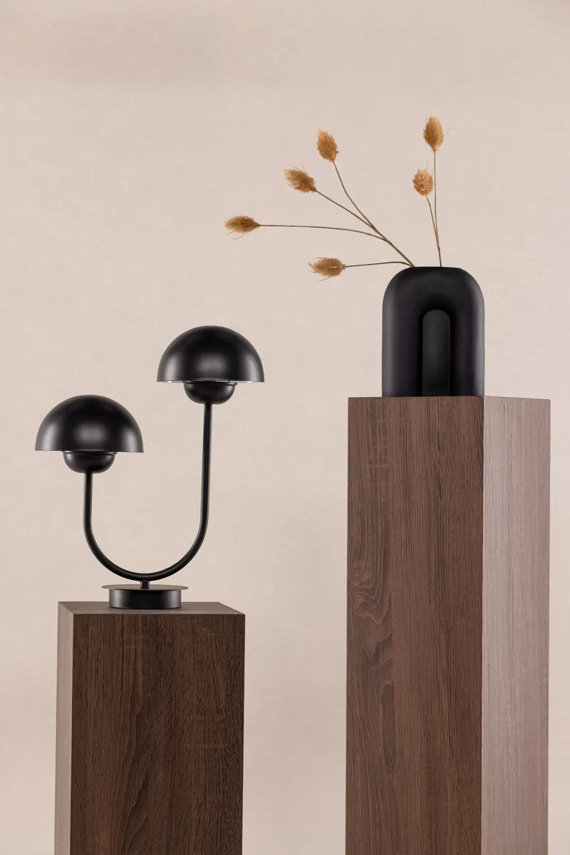 Lyckorna Tischlampe mit zwei Pilzschirmen, im Wohnraum, Ansicht 1