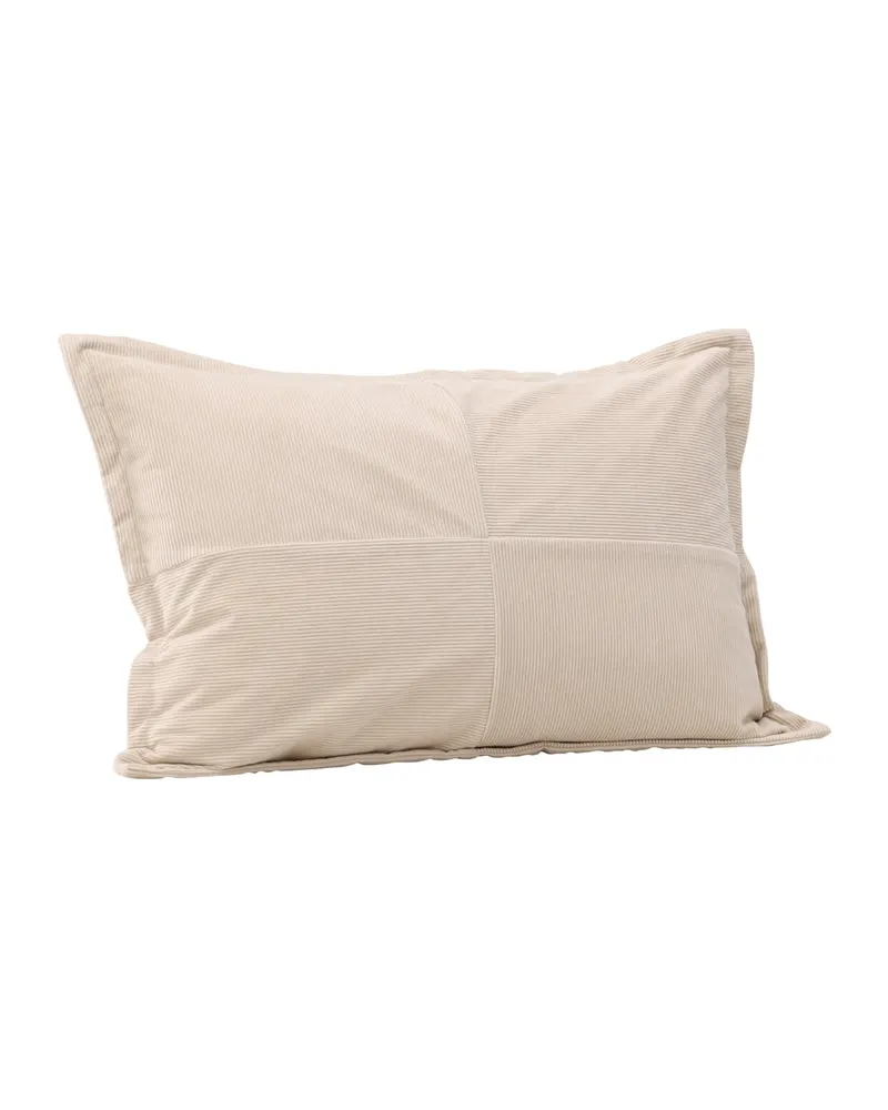 Lykke Kissenbezug aus Manchesterstoff in 40 × 60 cm, Beige, Ansicht 4