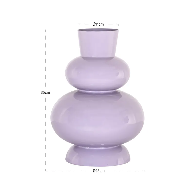 Maddie Vase Lavendel von Richmond Interiors, Maßzeichnung 2