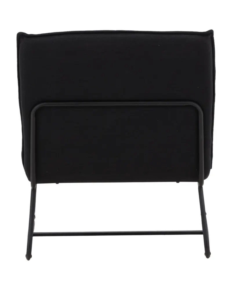 Madison Sessel ohne Armlehnen auf Kufengestell in Schwarz, Polyester in Leinenoptik, Ansicht 10