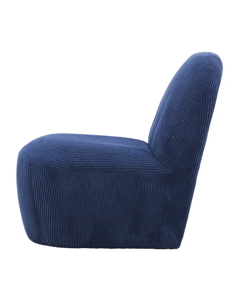 Mahla Sessel aus zwei rundlichen Polstern in Marineblau, Ansicht 7