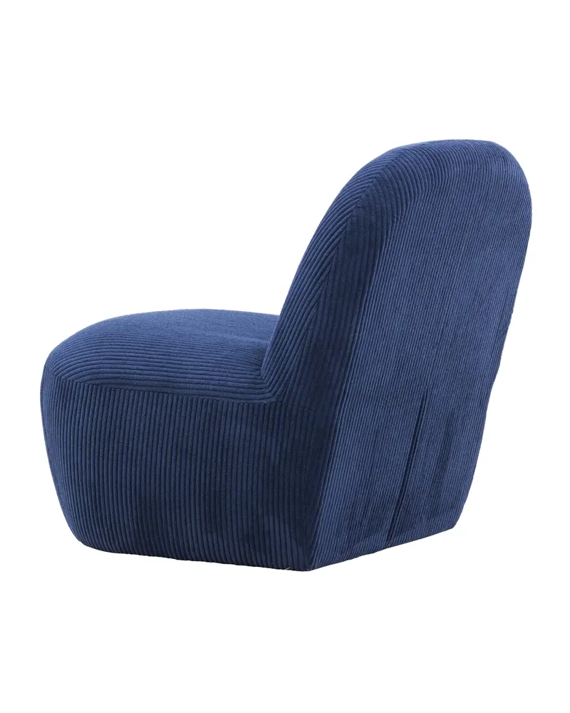 Mahla Sessel aus zwei rundlichen Polstern in Marineblau, Ansicht 8