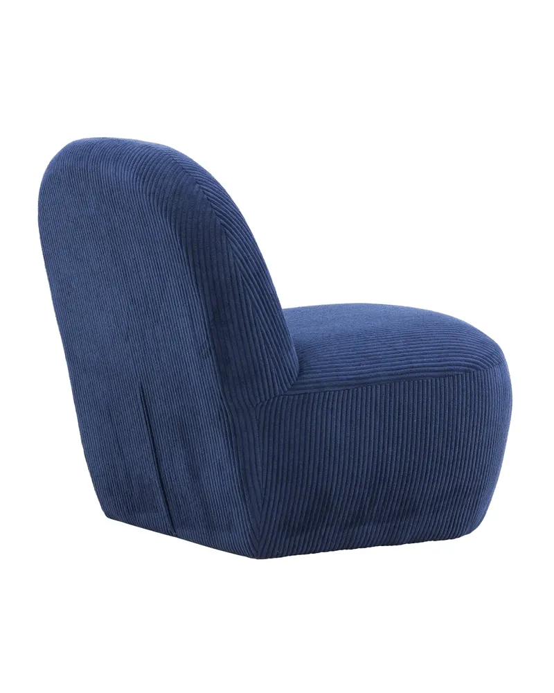 Mahla Sessel aus zwei rundlichen Polstern in Marineblau, Ansicht 11