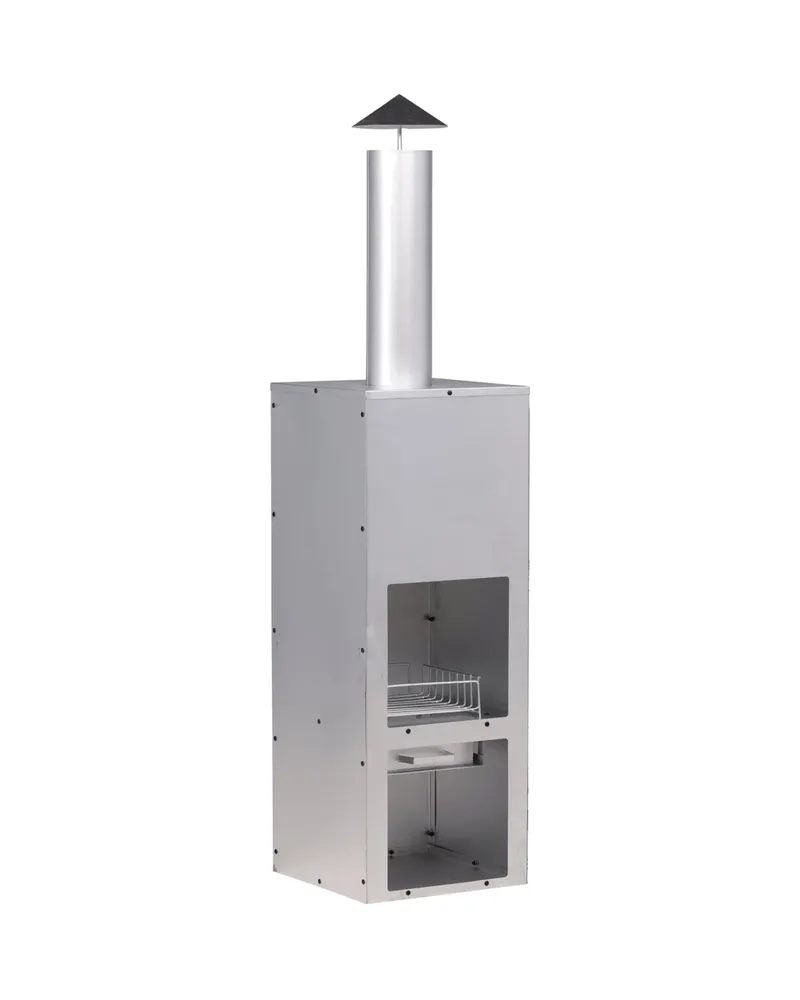 Makarima Feuerstelle mit Kaminrohr, Ansicht 5