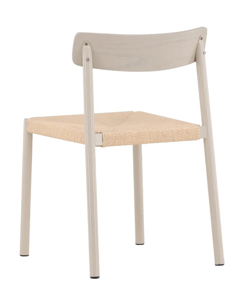 Malmön Esszimmerstuhl mit geflochtener Sitzfläche in Beige, Ansicht 9