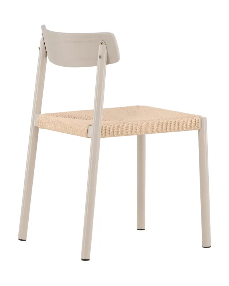 Malmön Esszimmerstuhl mit geflochtener Sitzfläche in Beige, Ansicht 12