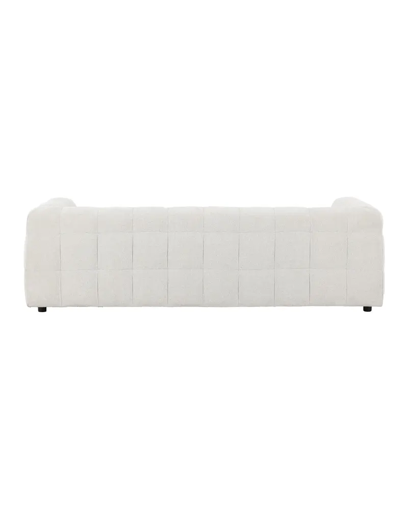 Malou Sofa mit gesteppter Polsterung in Beige, Gestell Schwarz, Ansicht 8