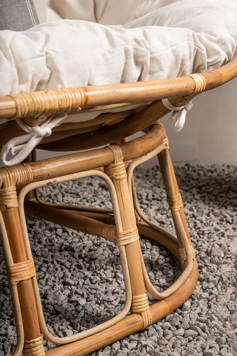 Mamasan Loungesessel aus Rattan im Papasan-Stil, im Wohnraum, Ansicht 3