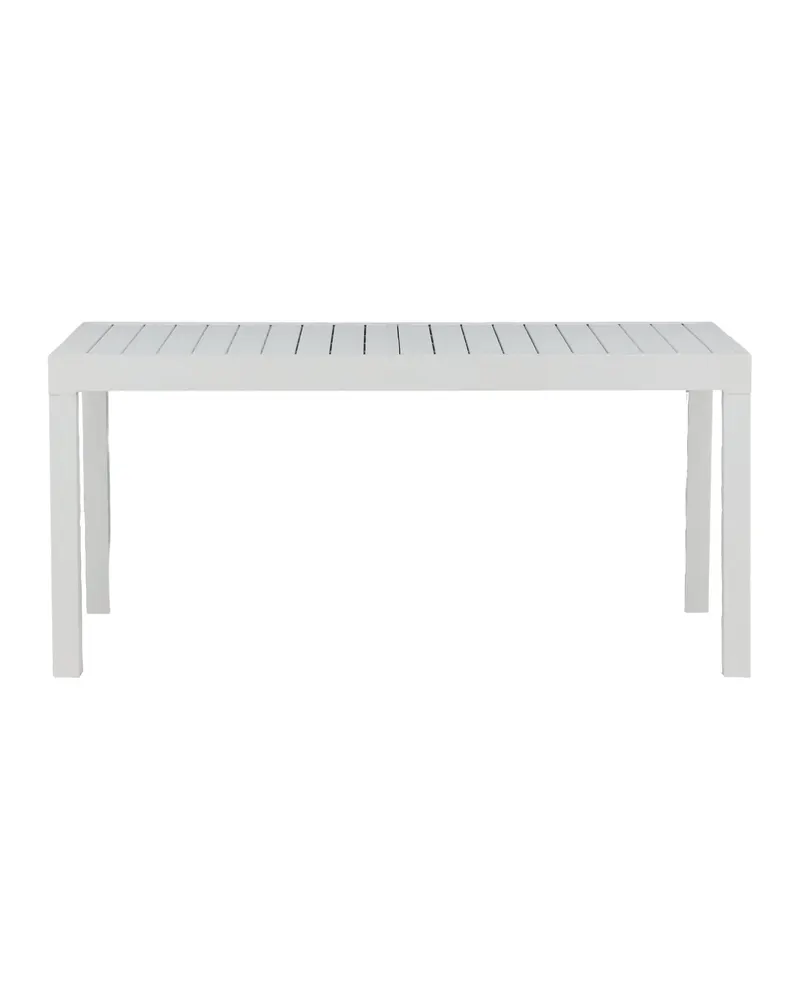 Marbella ausziehbarer Gartentisch aus Aluminium in Weiß, Ansicht 15
