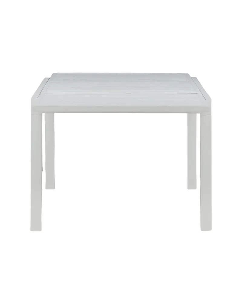 Marbella ausziehbarer Gartentisch aus Aluminium in Weiß, Ansicht 22