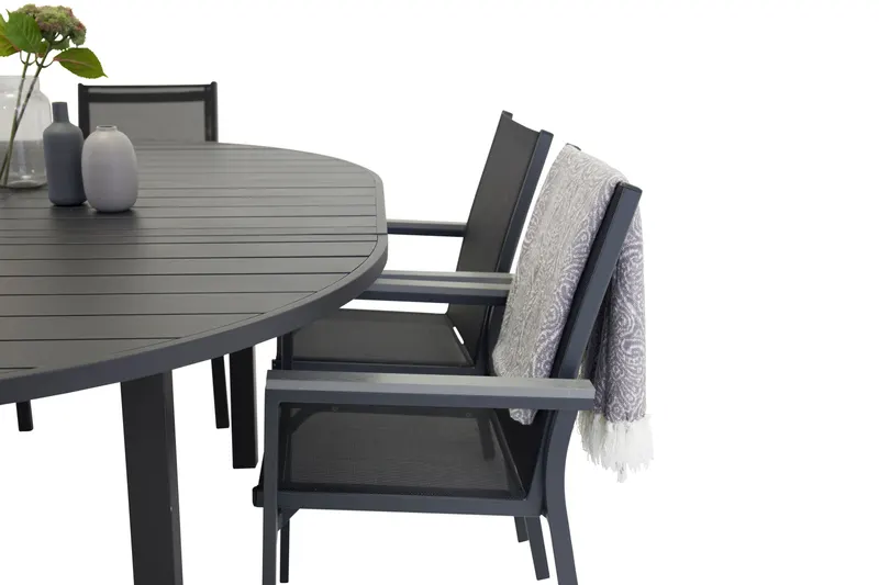Marbella & Parma Gartenmöbel-Set mit rundem Ausziehtisch und 6 Stühlen, Ansicht 2
