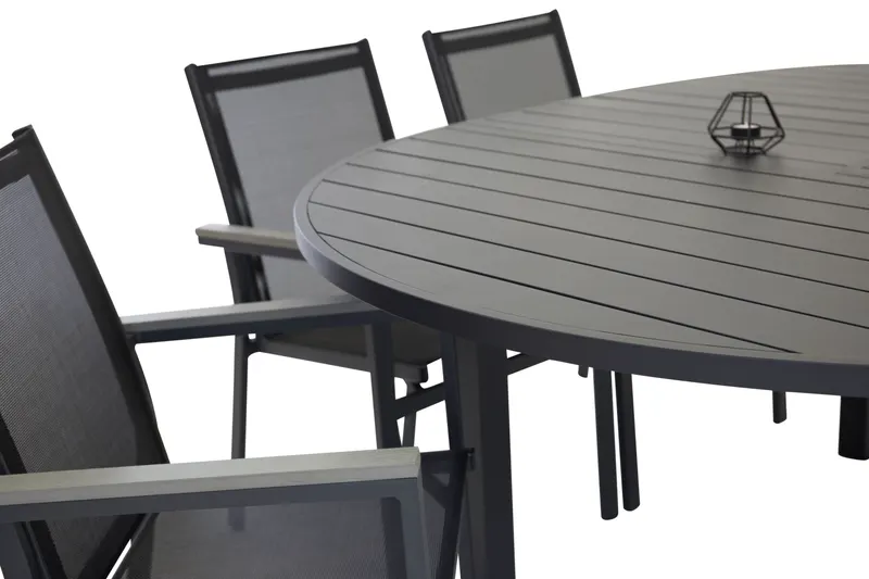 Marbella & Parma Gartenmöbel-Set mit rundem Ausziehtisch und 6 Stühlen, Ansicht 3