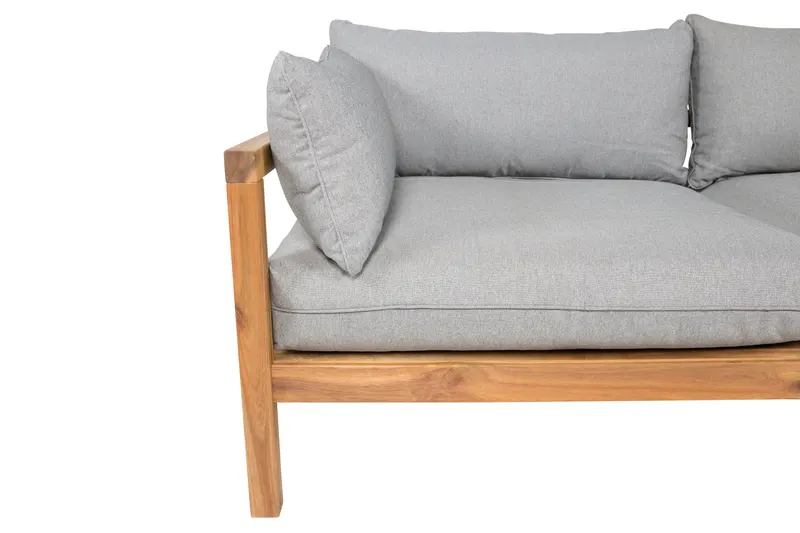 Marion Gartensofa aus Akazie mit Kissen, Ansicht 3
