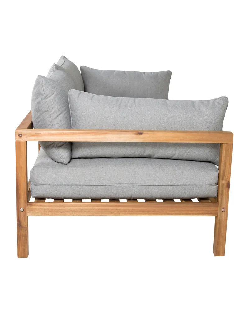 Marion Gartensofa aus Akazie mit Kissen, Ansicht 5