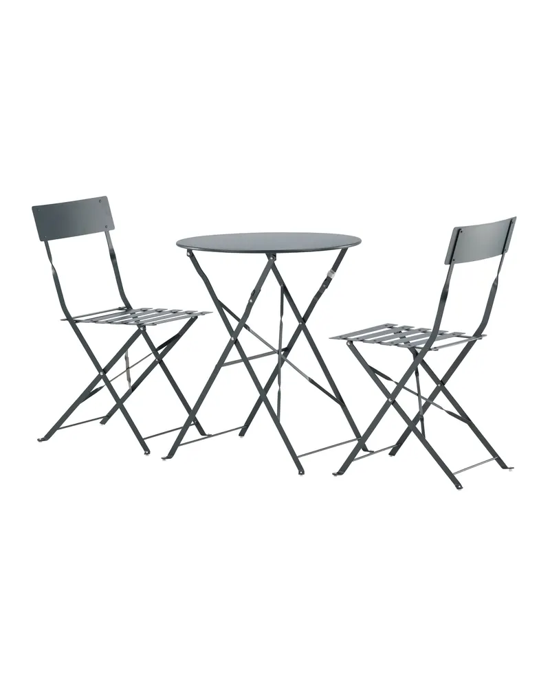 Marseille Bistroset klappbar mit rundem Tisch und zwei Stühlen, Ansicht 2