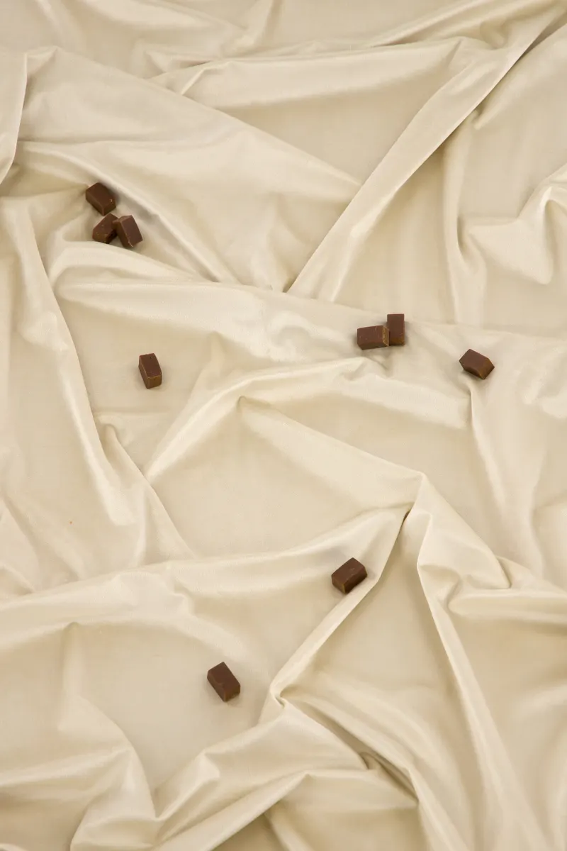 Mary Vorhang aus Samt in Beige, im Wohnraum, Ansicht 3