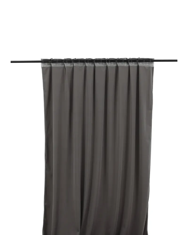 Mary Vorhang aus Samt in Dunkelgrau, Ansicht 3