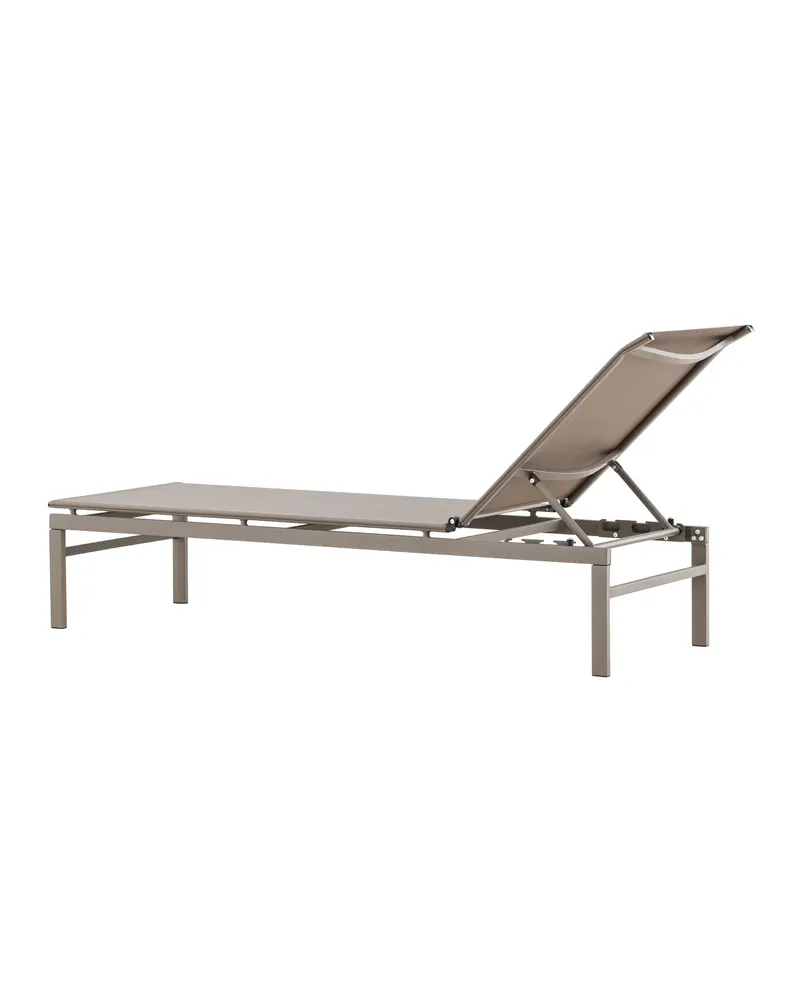 Massimo Sonnenliege mit Textilene-Bespannung in Beige, Ansicht 9