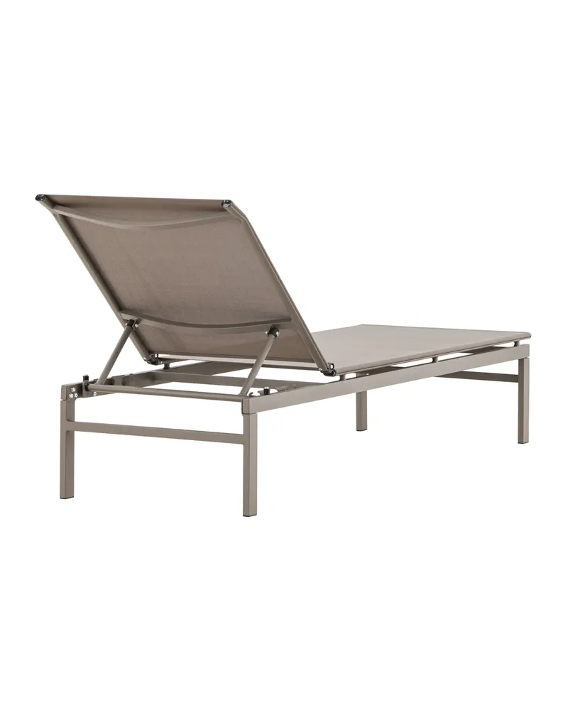 Massimo Sonnenliege mit Textilene-Bespannung in Beige, Ansicht 11