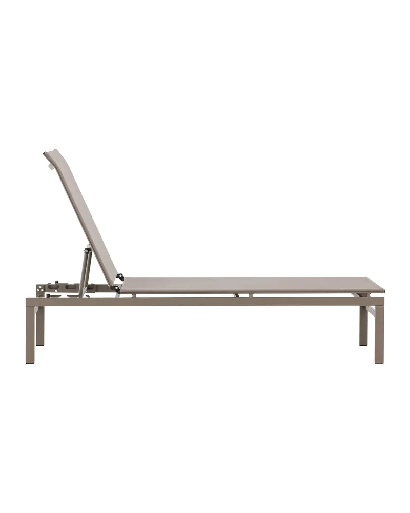 Massimo Sonnenliege mit Textilene-Bespannung in Beige, Ansicht 13