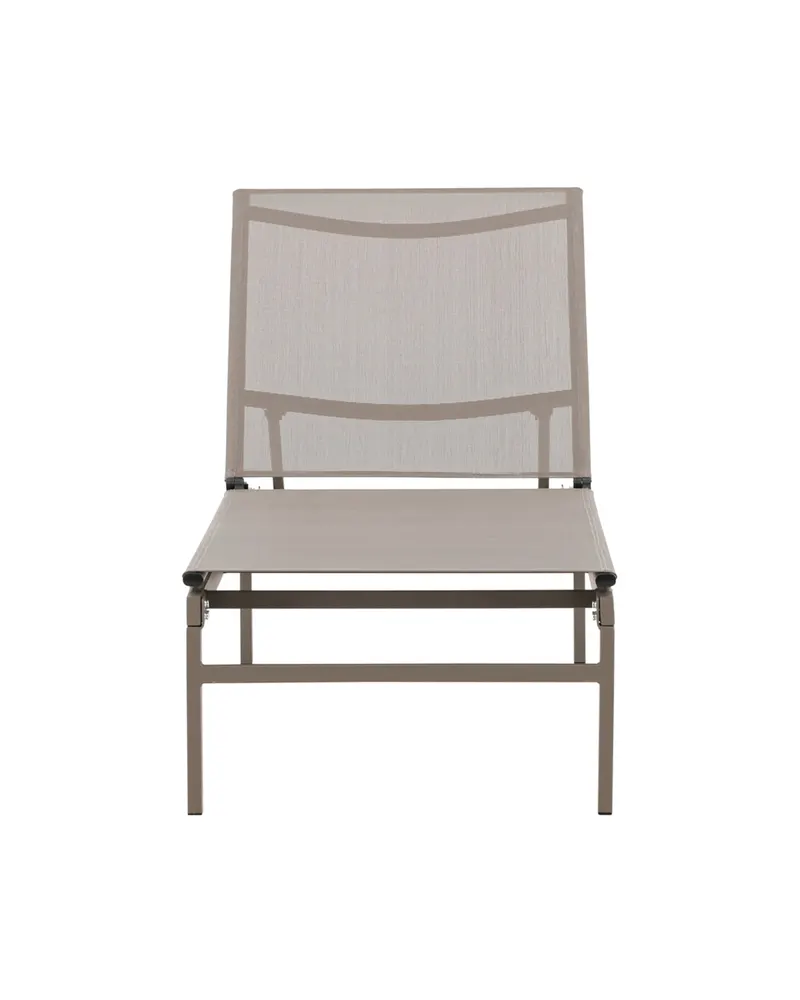 Massimo Sonnenliege mit Textilene-Bespannung in Beige, Ansicht 2
