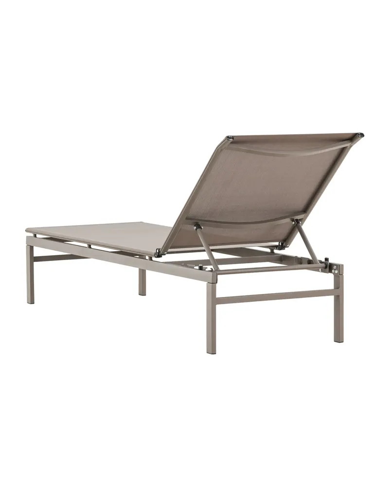 Massimo Sonnenliege mit Textilene-Bespannung in Beige, Ansicht 4