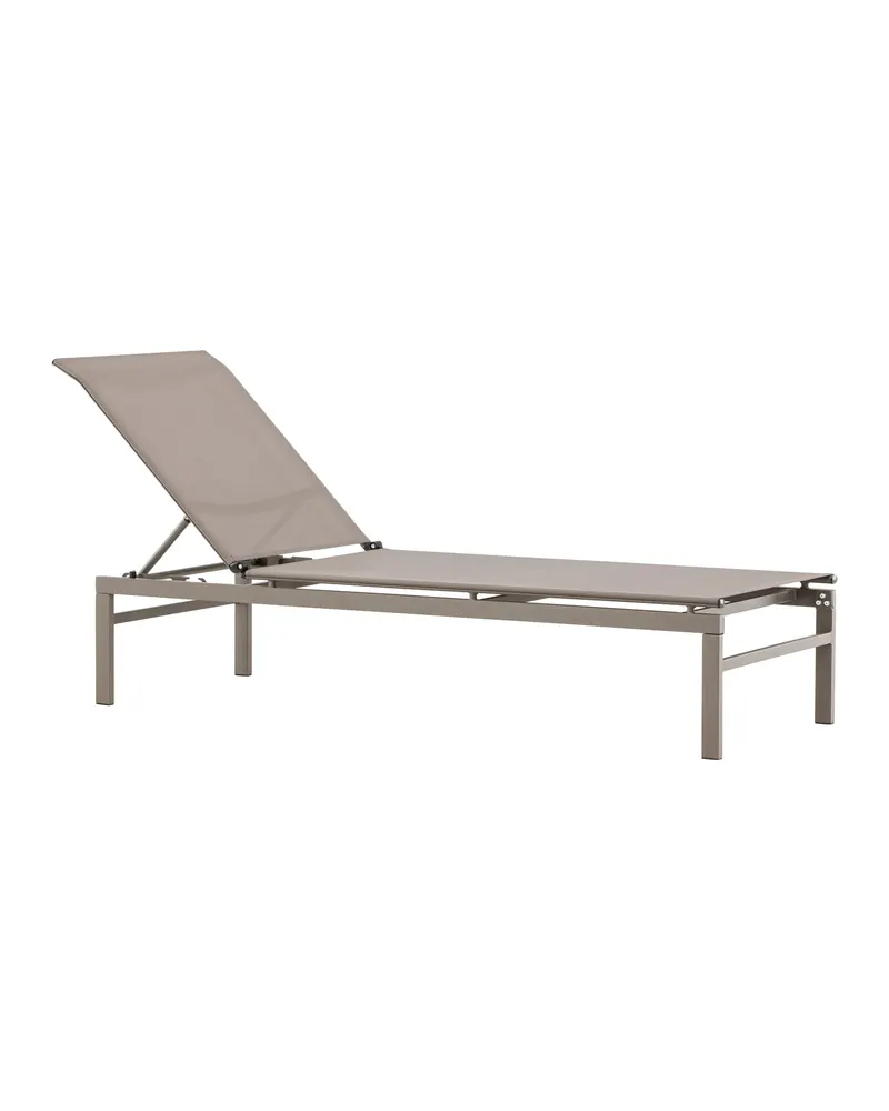 Massimo Sonnenliege mit Textilene-Bespannung in Beige, Ansicht 6