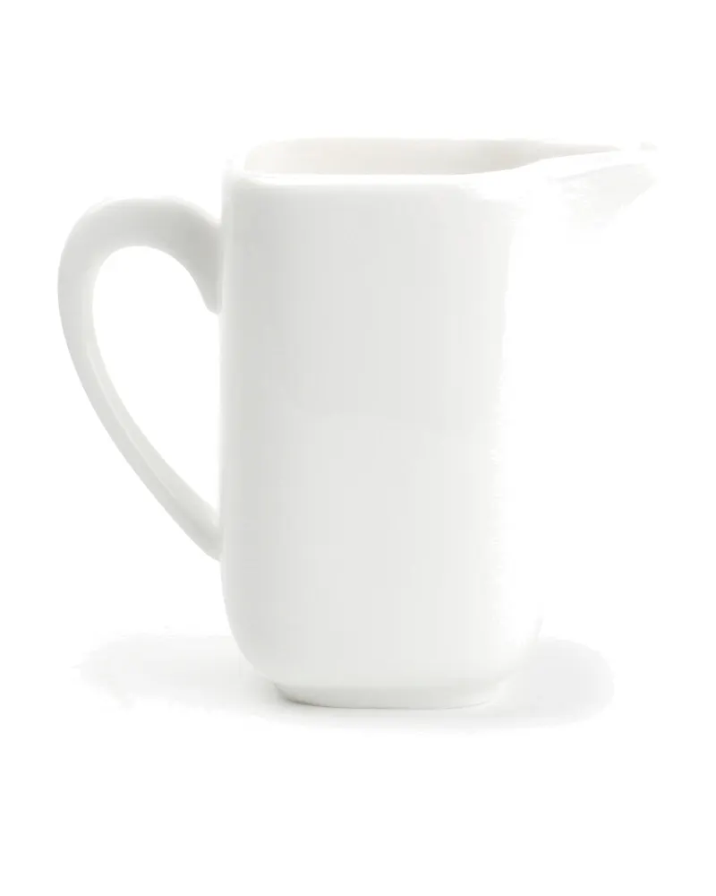 Match Milch- und Saucenkännchen aus New Bone China, quadratisch, Weiß