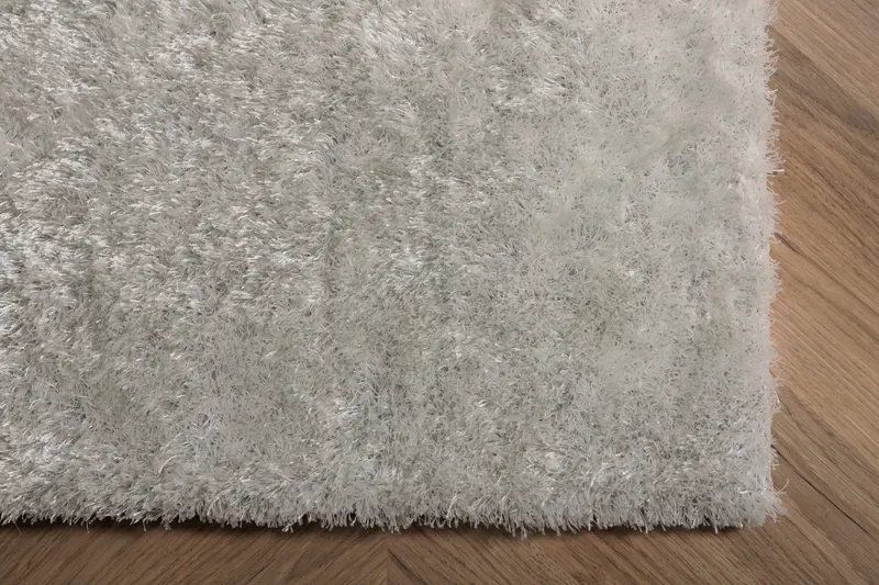 Mattis Teppich mit schimmerndem Flor in 230 × 160 cm, Weiß, im Wohnraum, Ansicht 4
