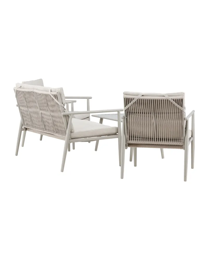 Mazzaro Gartenlounge mit Stahlgestell in Beige, Ansicht 11