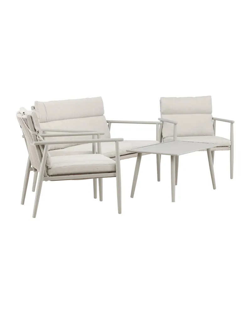 Mazzaro Gartenlounge mit Stahlgestell in Beige, Ansicht 2