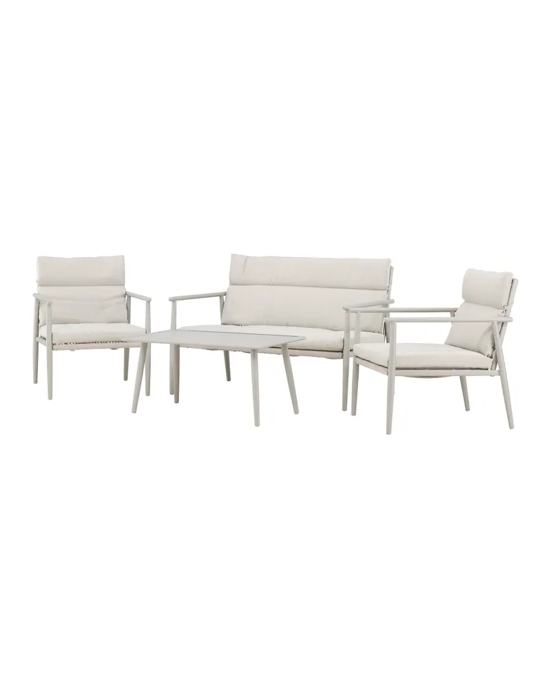 Mazzaro Gartenlounge mit Stahlgestell in Beige, Ansicht 3