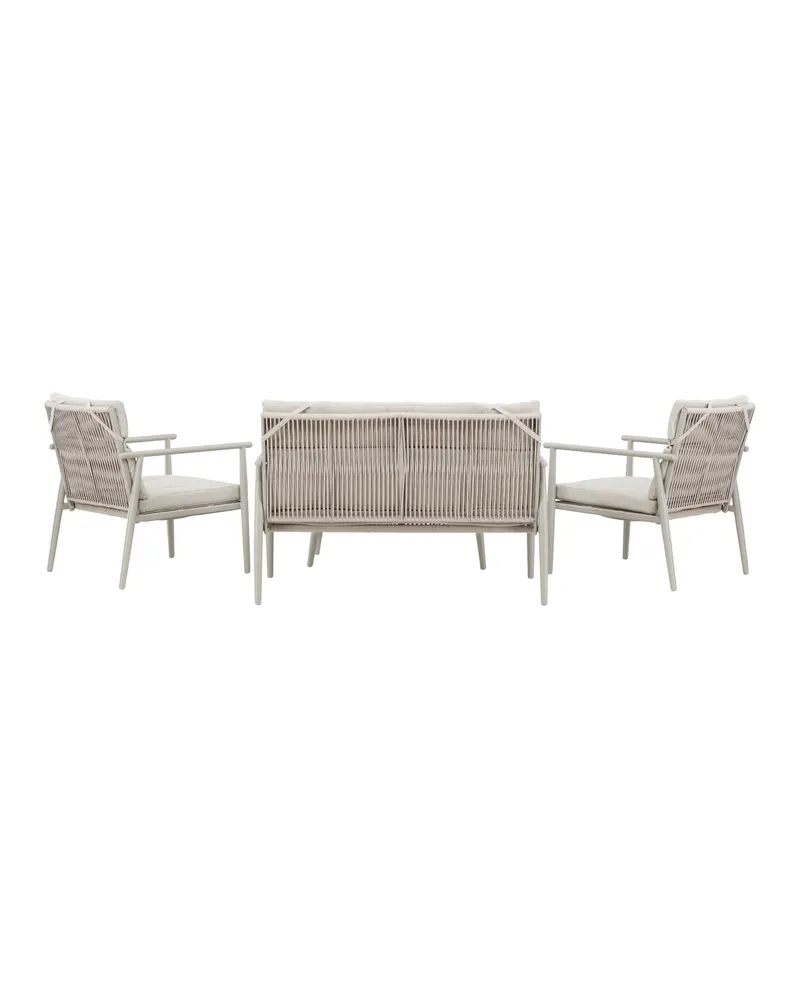 Mazzaro Gartenlounge mit Stahlgestell in Beige, Ansicht 4