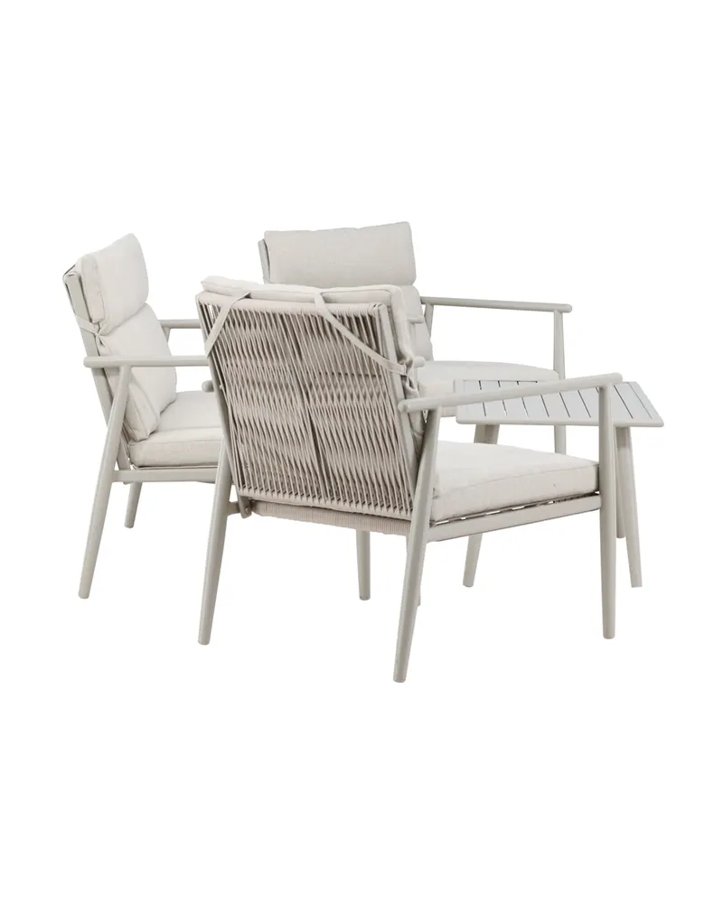 Mazzaro Gartenlounge mit Stahlgestell in Beige, Ansicht 5