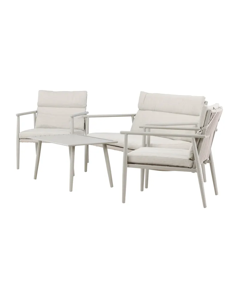Mazzaro Gartenlounge mit Stahlgestell in Beige, Ansicht 6