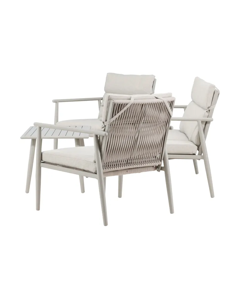 Mazzaro Gartenlounge mit Stahlgestell in Beige, Ansicht 7