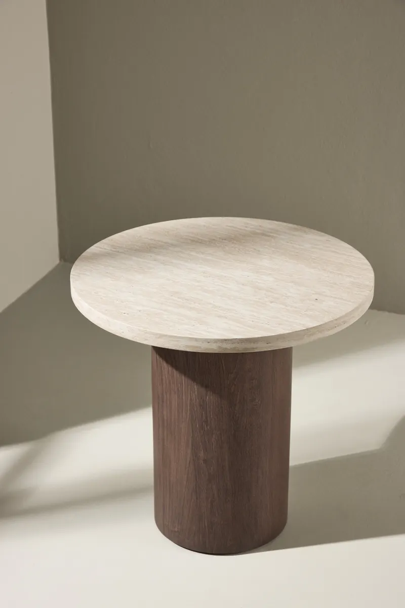 Megg kleiner runder Couchtisch, im Wohnraum, Ansicht 2