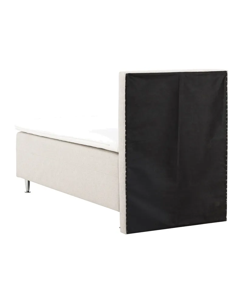 Mesa Polsterbett mit hohem Kopfteil in 200 × 66 × 90 cm, Beige, Gestell Champagner, Ansicht 8