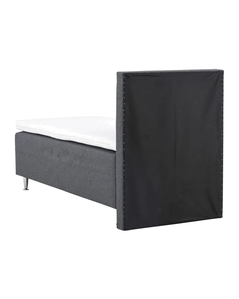 Mesa Polsterbett mit hohem Kopfteil in 200 × 66 × 90 cm, Dunkelgrau, Gestell Champagner, Ansicht 8