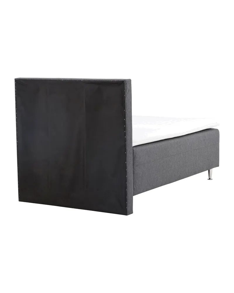 Mesa Polsterbett mit hohem Kopfteil in 200 × 66 × 120 cm, Dunkelgrau, Gestell Champagner, Ansicht 10