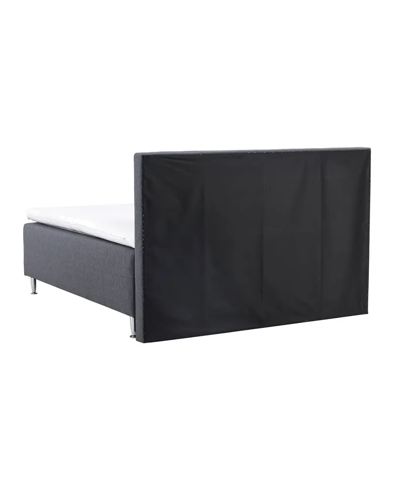 Mesa Polsterbett 180 × 200 cm mit Kopfteil in Dunkelgrau, Gestell Champagner, Ansicht 8